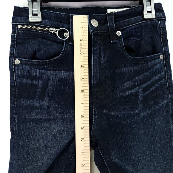 Rag and Bone Jeans Size 25 Women's High Rise Ankle Zip Slim Denim - Picture 4 of 13